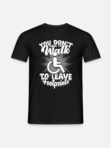Rollstuhlfahrer Rollifahrer - Männer T-Shirt - Schwarz