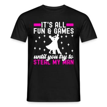 Danse de salon Danseurs de salon Danseurs de salon Danseurs de salon - T-shirt homme - noir - Devant - AI Model Male 178 light (178cm)