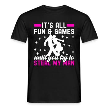 Danse de salon Danseurs de salon Danseurs de salon Danseurs de salon - T-shirt homme - noir - Devant - AI Model Male 178 light (178cm)