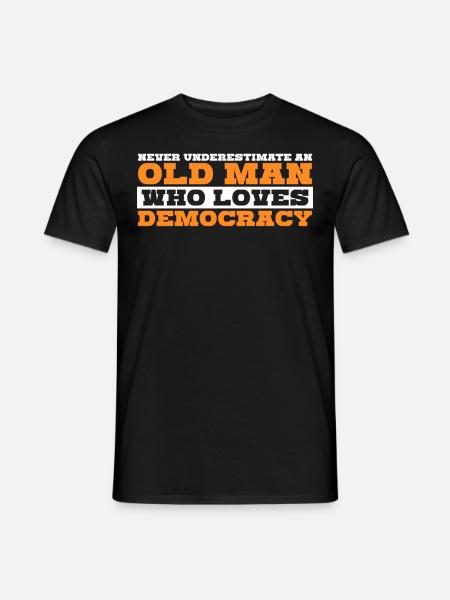 Democratic Democrat Elections Democracy - Männer T-Shirt - Schwarz