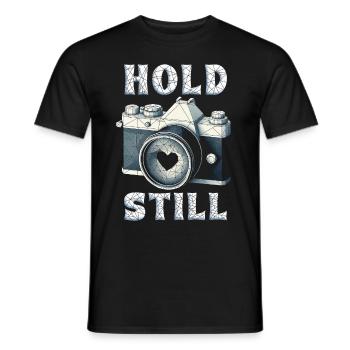 Photographe Photographie Photographes Restez immobile - T-shirt homme - noir - Devant - AI Model Male 178 light (178cm)