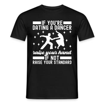 Danse de salon Danseuses de salon Danseuses de salon Danseuses de salon - T-shirt homme - noir - Devant - AI Model Male 178 light (178cm)