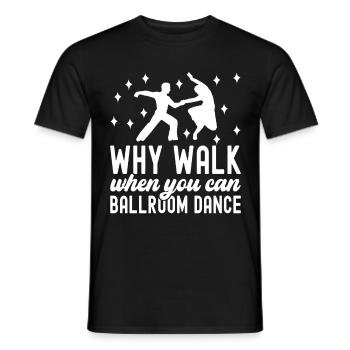 Ballroom Dance Ballroom Dancers Ballroom Dancers - Men's T-Shirt - black - Front - AI Model Male 178 light (178cm)