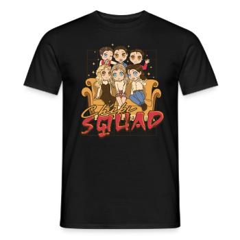 Anime Chibi Squad - Männer T-Shirt - Schwarz - Vorne - AI Model Male 178 light (178cm)