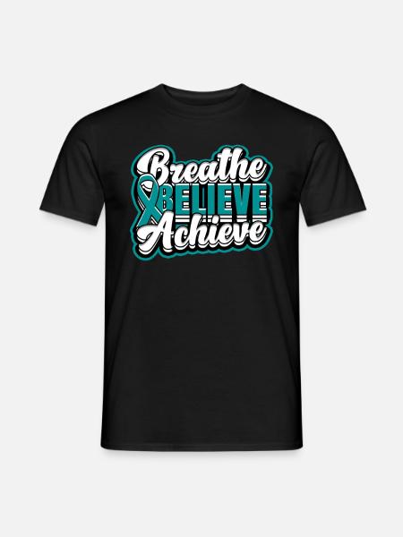 Entgiftung Suchtkrank Belive Achieve - Männer T-Shirt - Schwarz