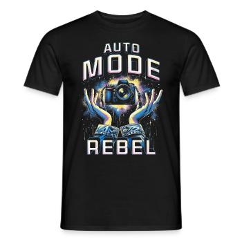 Photographer Photography Photographers Car Fashion Rebel - Men's T-Shirt - black - Front - AI Model Male 178 light (178cm)