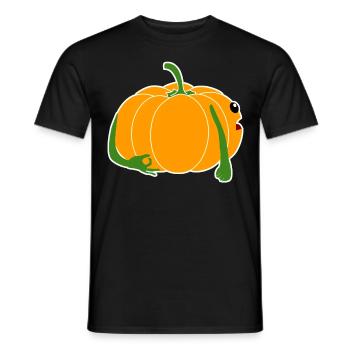 Pumpkins Joke Circle Game Pumpkin - Men's T-Shirt - black - Front - AI Model Male 178 light (178cm)