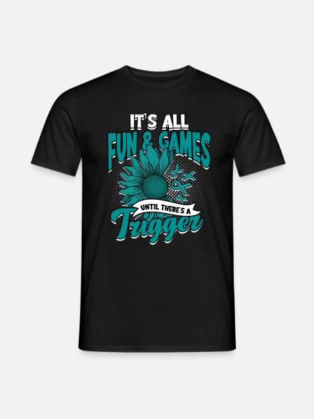 Suchtkrank Entgiftung Entzug - Männer T-Shirt - Schwarz