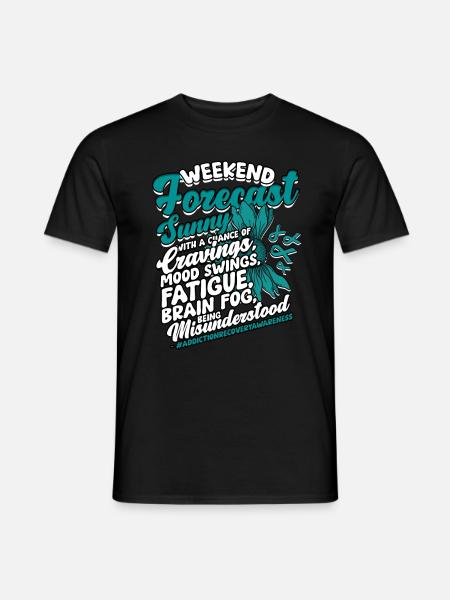 Entgiftung Entzug Suchtkrank - Männer T-Shirt - Schwarz
