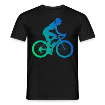 Cyclisme VTT Vélo Vélo Homme - T-shirt homme - noir - Devant - AI Model Male 178 light (178cm)