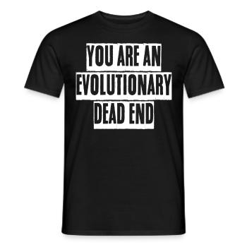 Darwinism Misanthrope Darwin - Men's T-Shirt - black - Front - AI Model Male 178 light (178cm)