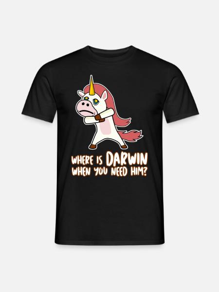 Darwinism Misanthrope Darwin Award - Men's T-Shirt - black