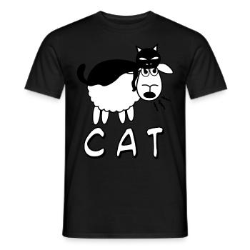Sheep Joke - Men's T-Shirt - black - Front - AI Model Male 178 light (178cm)
