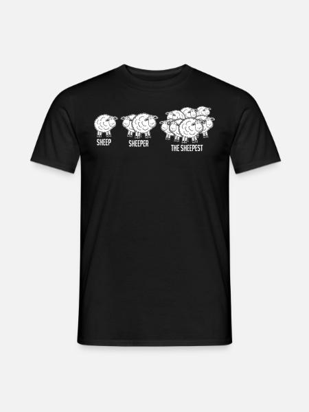 Sheep Shepherd - Men's T-Shirt - black