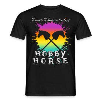Équitation Hobby Horsing Hobby Horse - T-shirt homme - noir - Devant - AI Model Male 178 light (178cm)