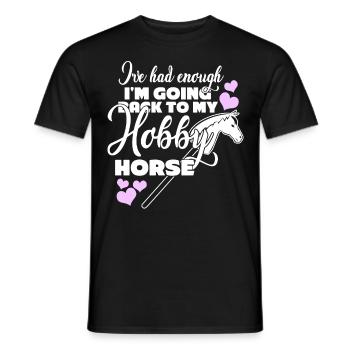 Hobby Equitazione Hobby Horsing - T-shirt uomo - nero - Fronte - AI Model Male 178 light (178cm)