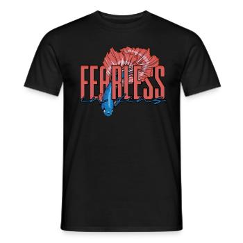 Betta Fish Fighting Fish Fearless In Fins - Men's T-Shirt - black - Front - AI Model Male 178 light (178cm)