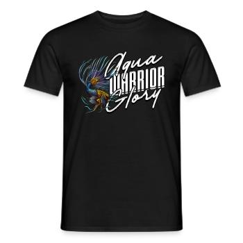 Poisson Betta Betta Aqua Warrior Gloire - T-shirt homme - noir - Devant - AI Model Male 178 light (178cm)
