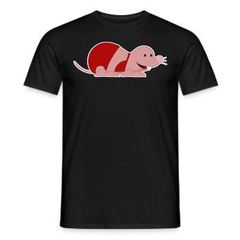 Rat taupe nu avec un bikini - T-shirt homme - noir - Devant - AI Model Male 178 light (178cm)