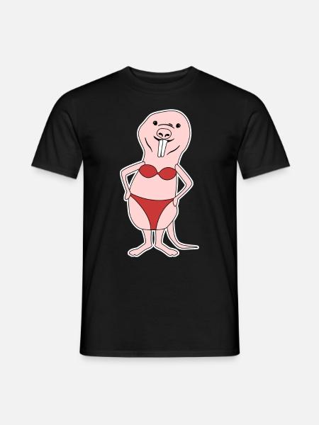 Naked Mole Rat Bikini - Men's T-Shirt - black