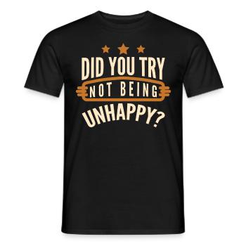 Misanthrope Goth Sarcasm Unhappy - Männer T-Shirt - Schwarz - Vorne - AI Model Male 178 light (178cm)