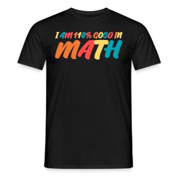 Math Teacher Maths Mathematics Physics - Männer T-Shirt - Schwarz - Vorne - AI Model Male 178 light (178cm)