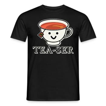 Tea Mug Teapot Tea Bag Tea Cup - Men's T-Shirt - black - Front - AI Model Male 178 light (178cm)