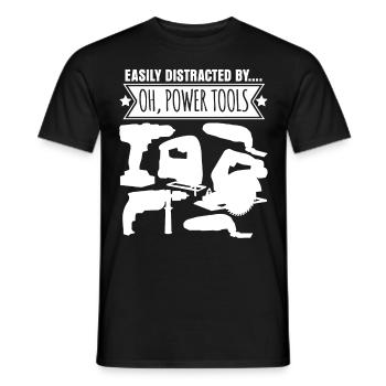 Craftsman Power Tools Best Electric Tool - Men's T-Shirt - black - Front - AI Model Male 178 light (178cm)