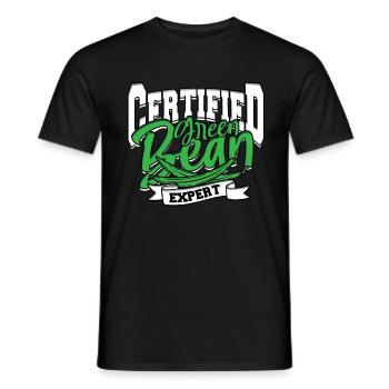 Grüner Bohnenauflauf Green Bean Casserole - Men's T-Shirt - black - Front - AI Model Male 178 light (178cm)