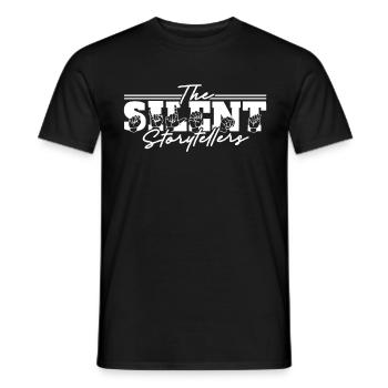 ASL Dolmetscher Gebärdensprache - Männer T-Shirt - Schwarz - Vorne - AI Model Male 178 light (178cm)