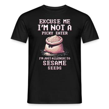 Capsule fruit allergy - Men's T-Shirt - black - Front - AI Model Male 178 light (178cm)