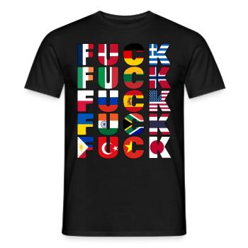 Misanthrope Curse Words Grumpy - Männer T-Shirt - Schwarz - Vorne - AI Model Male 178 light (178cm)