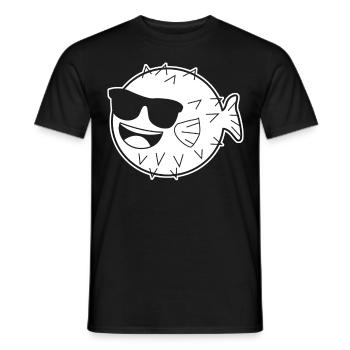 Puffer Fish Lunettes de soleil Pufferfish - T-shirt homme - noir - Devant - AI Model Male 178 light (178cm)