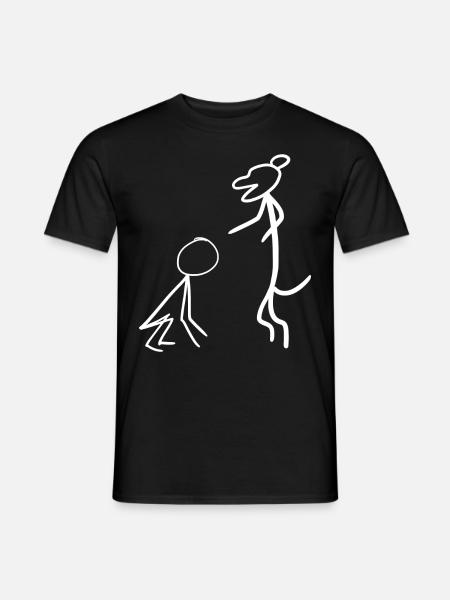 Dog teaching Human - Men's T-Shirt - black