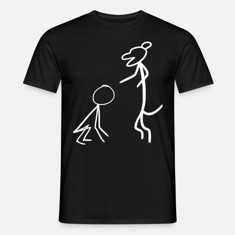 Dog teaching Human - Männer T-Shirt - Schwarz