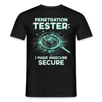 Penetrationstester Penetration Tester - Männer T-Shirt - Schwarz - Vorne - AI Model Male 178 light (178cm)