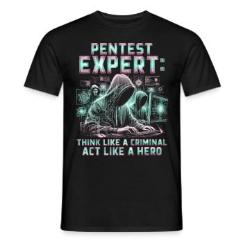 Penetrationstester Penetration Tester - Männer T-Shirt - Schwarz - Vorne - AI Model Male 178 light (178cm)