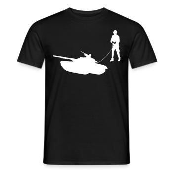 Tanks MBT Tank Driver Tank Combat - Männer T-Shirt - Schwarz - Vorne - AI Model Male 178 light (178cm)
