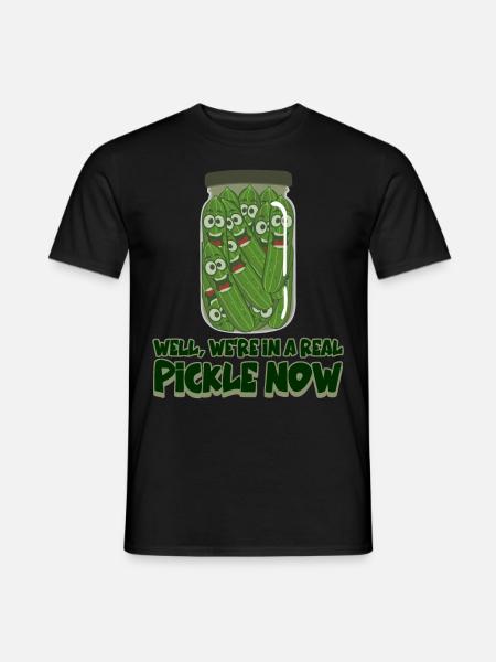 Pickle Jar Cucumber Cucumbers Pickles - Men's T-Shirt - black