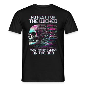 Penetrationstester Penetration Tester - Männer T-Shirt - Schwarz - Vorne - AI Model Male 178 light (178cm)