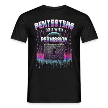 Penetrationstester Pentest like nobody's watching - Männer T-Shirt - Schwarz - Vorne - AI Model Male 178 light (178cm)
