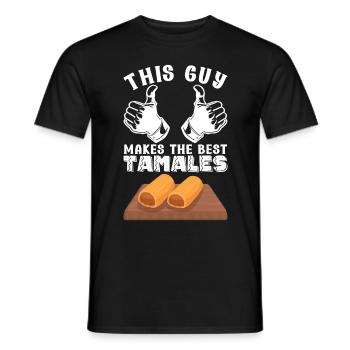 Tamale Mexikanisches Essen Tamale Liebhaber - Männer T-Shirt - Schwarz - Vorne - AI Model Male 178 light (178cm)