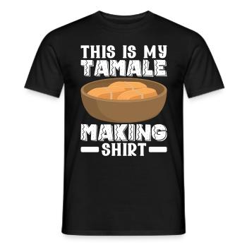 Tamale Cuisine mexicaine Tamale Lover - T-shirt homme - noir - Devant - AI Model Male 178 light (178cm)