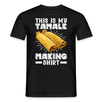 Tamale Cuisine mexicaine Tamale Lover - T-shirt homme - noir - Devant - AI Model Male 178 light (178cm)