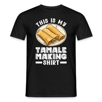 Tamale Mexikanisches Essen Tamale Liebhaber - Männer T-Shirt - Schwarz - Vorne - AI Model Male 178 light (178cm)