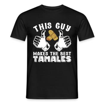 Tamale Mexikanisches Essen Tamale Liebhaber - Männer T-Shirt - Schwarz - Vorne - AI Model Male 178 light (178cm)