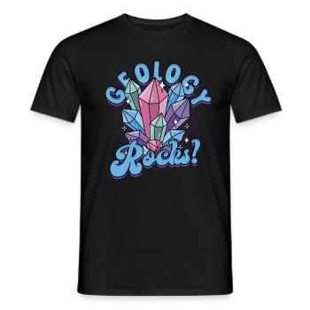 Géologie Géologue Géosciences Géologie Roches - T-shirt homme - noir - Devant - AI Model Male 178 light (178cm)