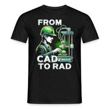 3D Druck 3D Engineer - Männer T-Shirt - Schwarz - Vorne - AI Model Male 178 light (178cm)