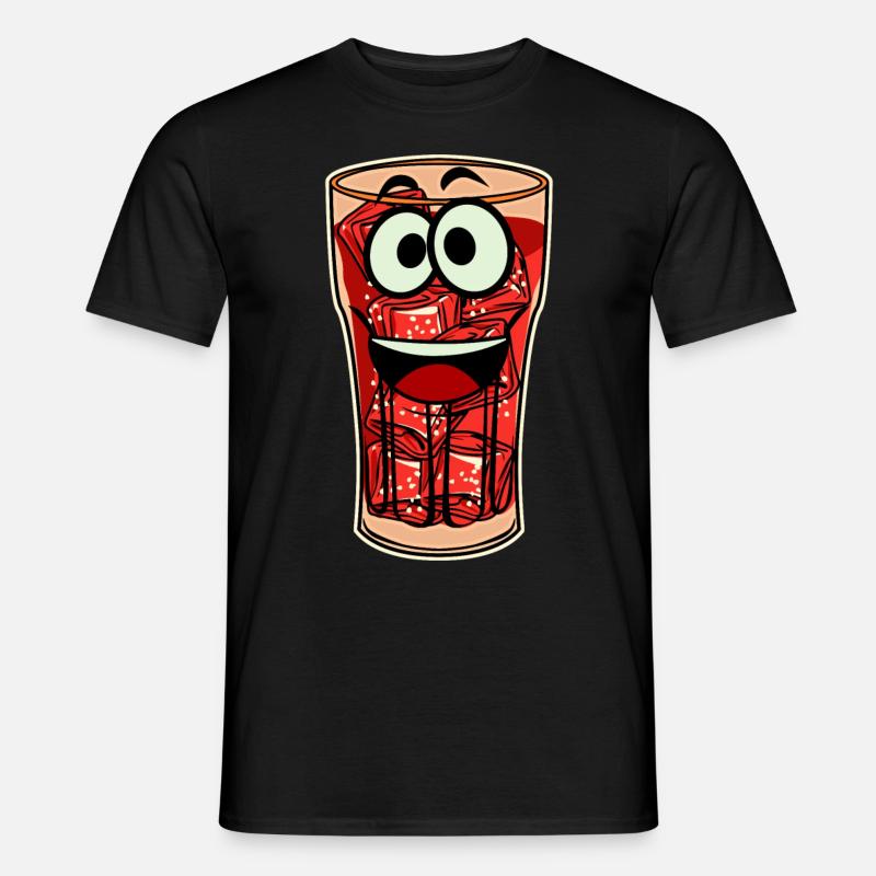 Cola Softdrinks Softdrink Lemonade - Männer T-Shirt - Schwarz