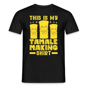 Tamale Cuisine mexicaine Tamale Lover - T-shirt homme - noir - Devant - AI Model Male 178 light (178cm)